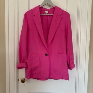 Oversized Pink Women's Blazer